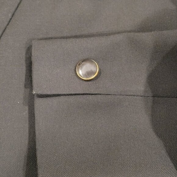 Orvis Black Single Button Timeless Vintage Blazer Suit Jacket Lined Size 6R - Picture 4 of 9